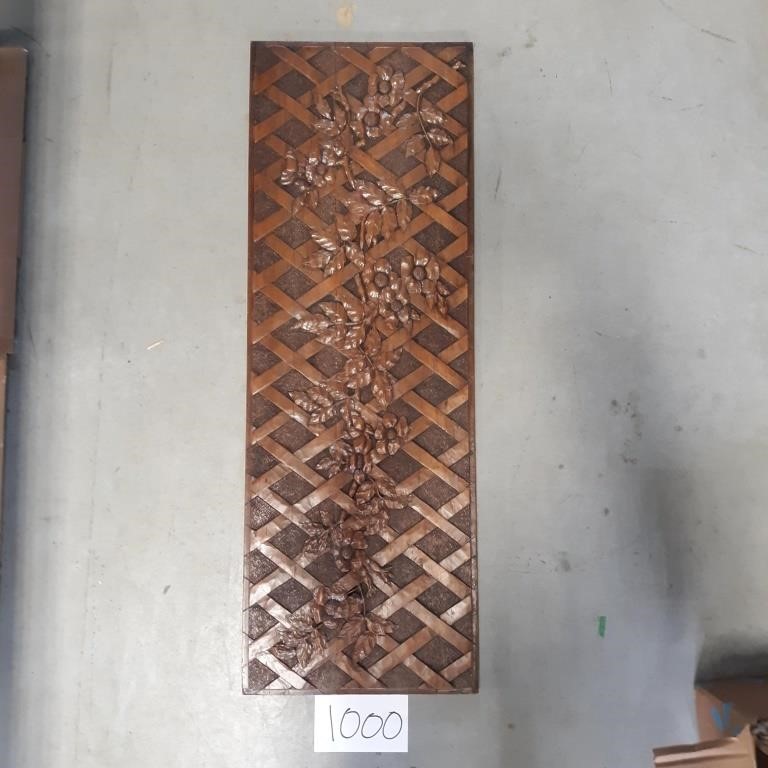 Carved Wooden Wall Art-36x12