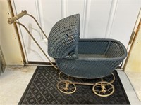 Antique Wicker Child's Doll Buggy