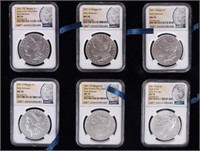 2021 NGC MS-70 MORGAN/PEACE DOLLAR FULL SET - (6)