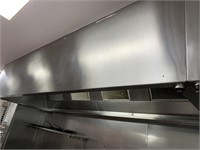S/S Overhead 4 Filter Fume Extraction Canopy