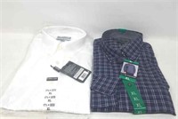 (2) XL Mens Dress Shirts- Kirkland/BC Clothing