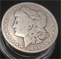 1899 O Morgan Silver Dollar 90% Silver 38.1MM,