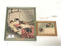 A Lot Of Two Small Framed Vintage Prints
