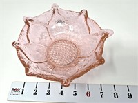 Pink Handcrafted Blenko Glass Bowl