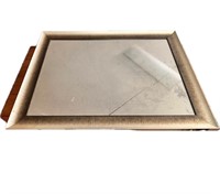 Large Silver Framed Wall Mirror 29.5”x39.5”