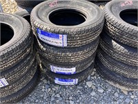 QTY 4- ST225/75R15 Radial Trailer Tires