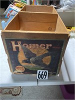 Vintage Homer Wooden Box