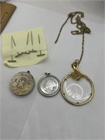 Vintage Costume Jewelry-Magnifying Glass and