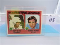 1975 Topps Punting Leaders Ray Guy #206