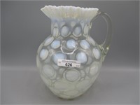 Fenton French Opal Coin Spot water pitcher