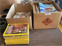 2 Boxes of Magazines and Misc.