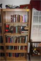 2pc Book Shelves including books; Bibles,