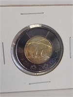 UNCIRCULATED CND 2022 BLACK TOONIE FROM RCM ROLL