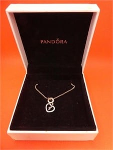 Pandora Heart Charm 925 17" Necklace