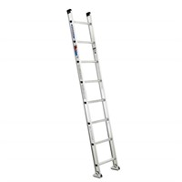 8 ft. Aluminum D-Rung Straight Ladder with 300 lb.