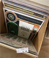 Box of Vinyl Record Albums