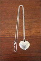 Heart Pewter Necklace