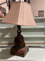 WOODEN NAUTICAL TABLE LAMP