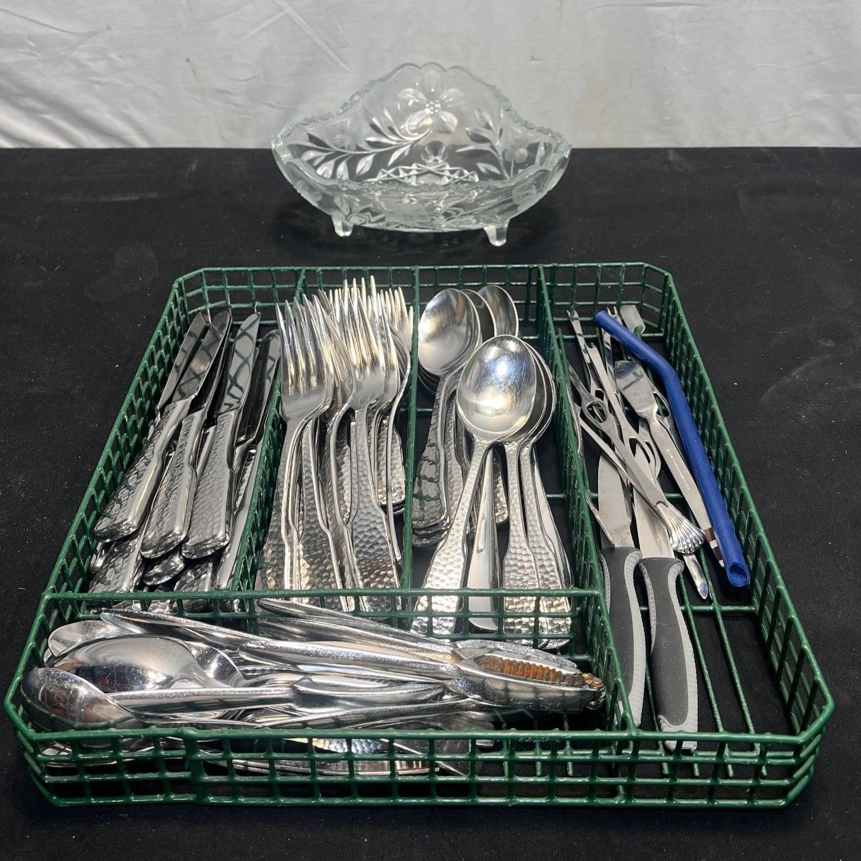 Silverware, Holder & Dish