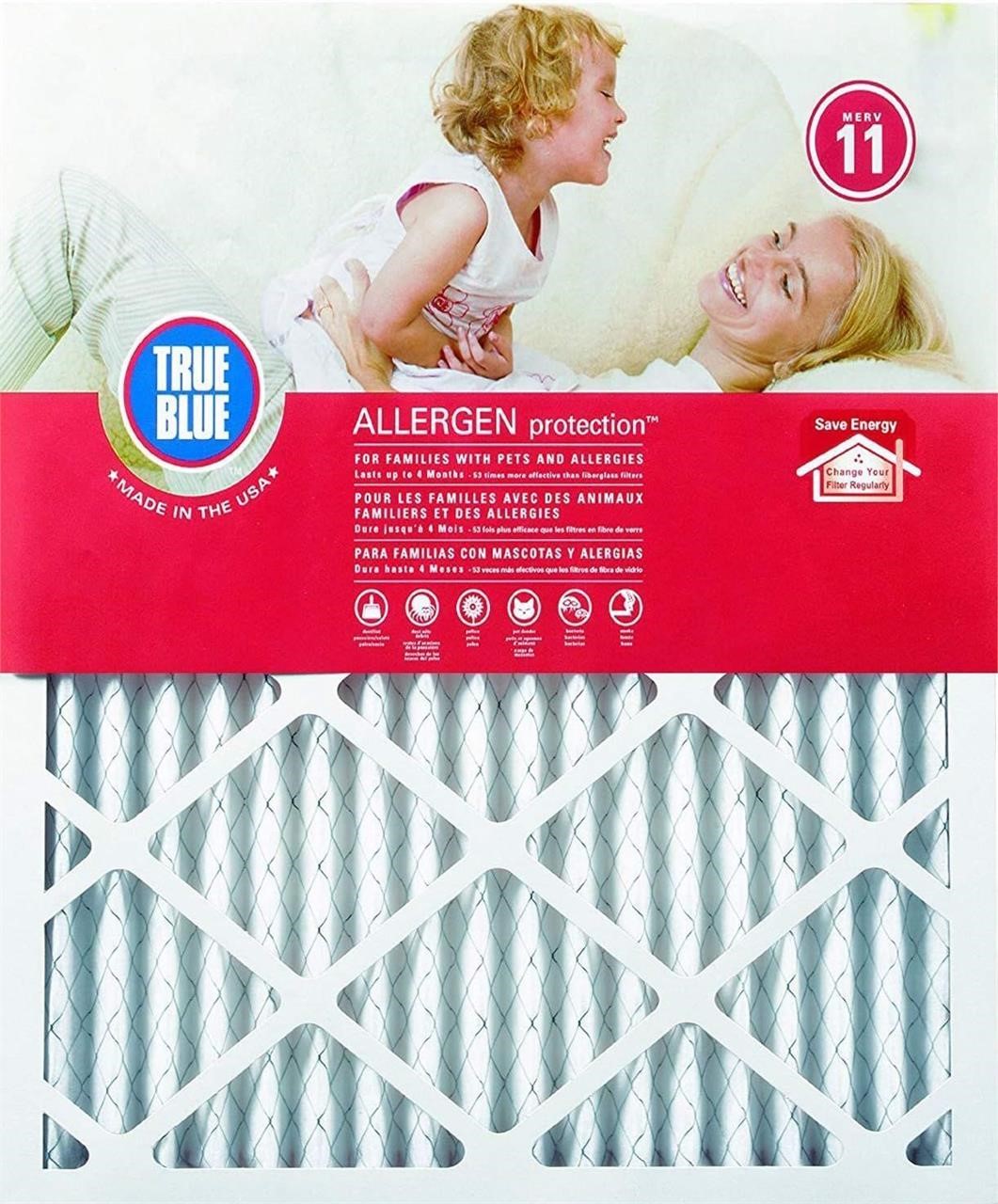 $28 True blue Allergen protection air filter
