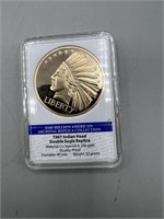 24K Gold Layered Replica 1907 Indian Head Half Eag