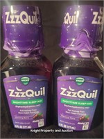 2 ZzzQuil Nighttime Sleep Aid 6fl oz Warming Berry