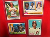 60’s 70s 80s baseball cards Brock, Rose, Carlton