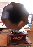 Edison Phonograph with plastic horn