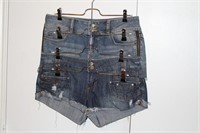 Lot of two pairs of jean shorts