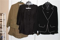 Lot of three suit jacket and pant combos