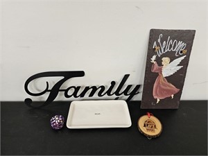 Metal "Family" Sign