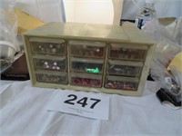 DRAWERS OF JEWELRY MAKING ITEMS