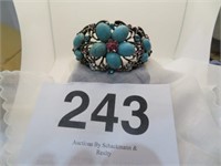 TURQUOISE & RHINESTONE BRACELET