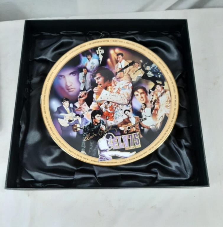 Elvis Presley 75th birthday masterpiece plate