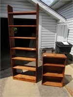 2 WOODEN BOOKCASES