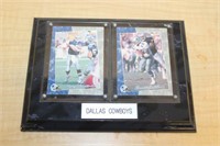 DALLAS COWBOYS PACIFIC TRADING CARDS ON PLAQUE