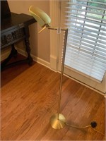 Brass floor lamp- swivel lamp head