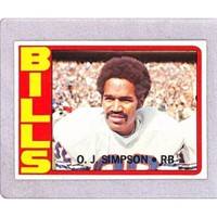 1972 Topps High Grade Oj Simpson