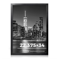 Annecy 22.375x34 Picture Frame Black(1 Pack), 22.3