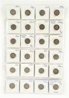 Coin 20-Buffalo Nickels-G-VF