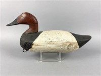 Canvasback Drake Duck Decoy by Unknown East Coast