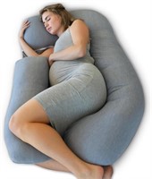 PharMeDoc Pregnancy Pillow, U-Shape Full Body Pily