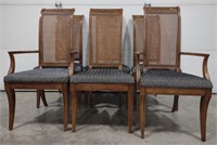 (Q) Price Per Chair- Cane Backed Chairs w/ Cushion