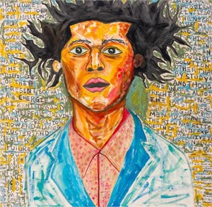 Orielle Caballos Ode to Basquiat Acrylic on Canvas