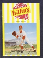 Gerry Arrigo 1968 Kahn's Wieners Baseball Card lar