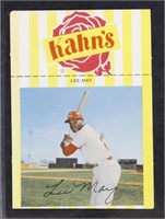 Lee May 1968 Kahn's Wieners Baseball Card large si