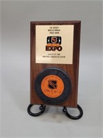 1986 Hockey Worlds Annual Trade Show Expo plaque