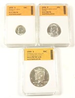 SGS SILVER COIN LOT DIME, QUARTER & HALF DOLLAR