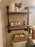 Rustic Floating Shelf  24inch  Black