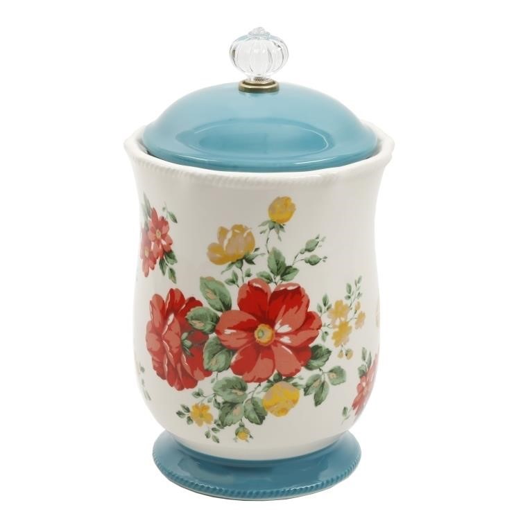 C2509  Pioneer Woman Vintage Floral Canister, 10.3